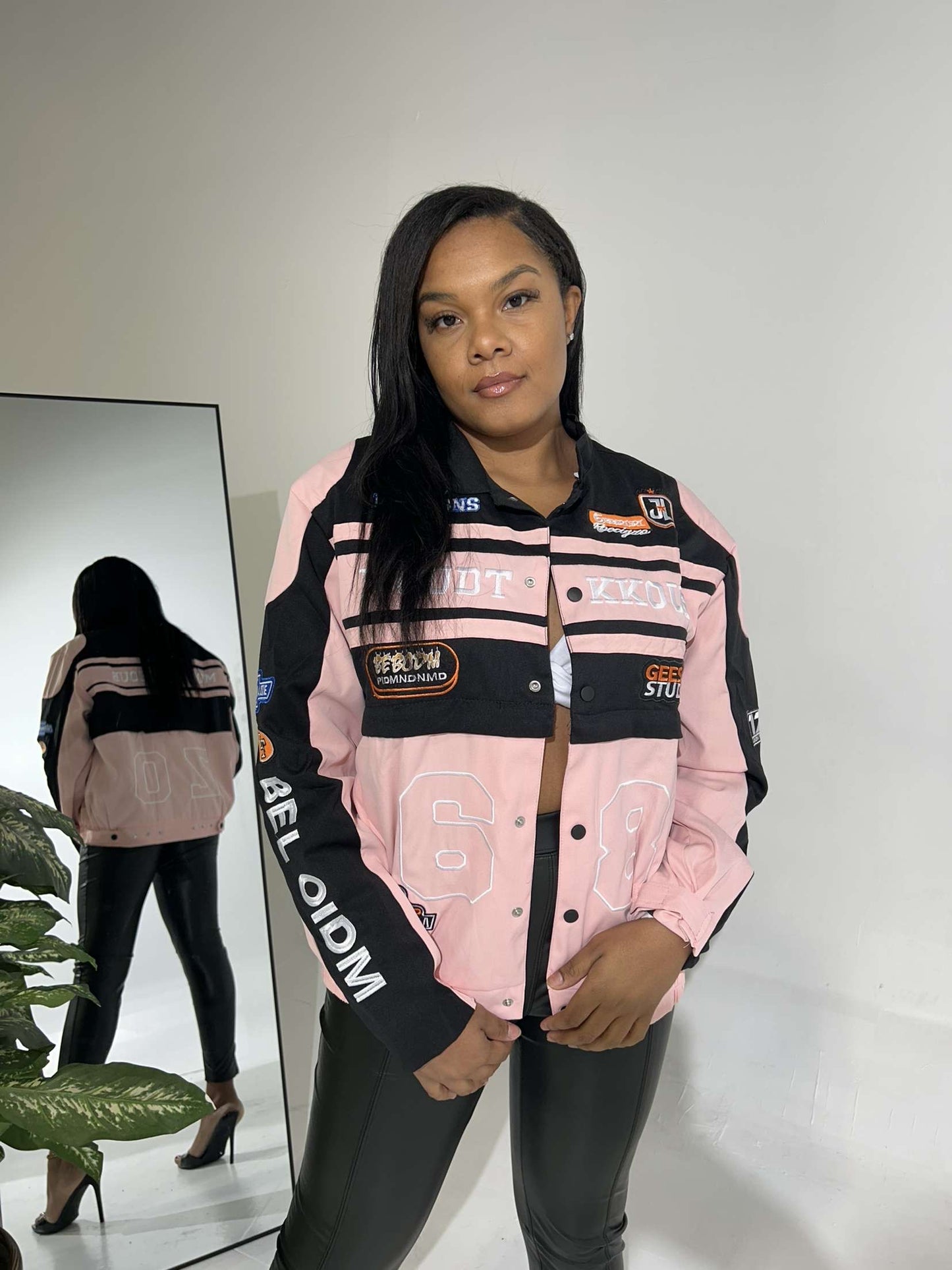 Ride or Die Jacket/2 Piece Set-Pink